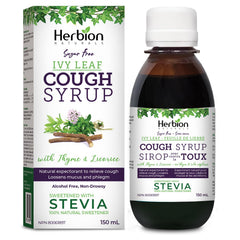 Herbion Naturals Ivy Leaf Cough Syrup with Thyme, 150mL - Natural Expectorant; Relieves Cough; Loosens Mucus; for Adults and Children 4 years and above