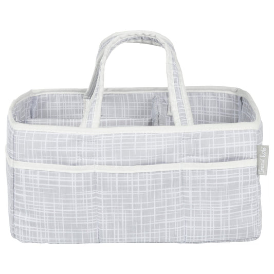 Trend Lab Criss Cross Storage Caddy Diaper Organizer for Baby Nursery and Changing Table Accessories, 12 in x 6 in x 8 in