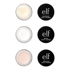 el.f. Putty Primer Trio, Three Putty Primers For Different Areas Of The Face, Creates A Perfect Canvas For Makeup, Made With Hyaluronic Acid