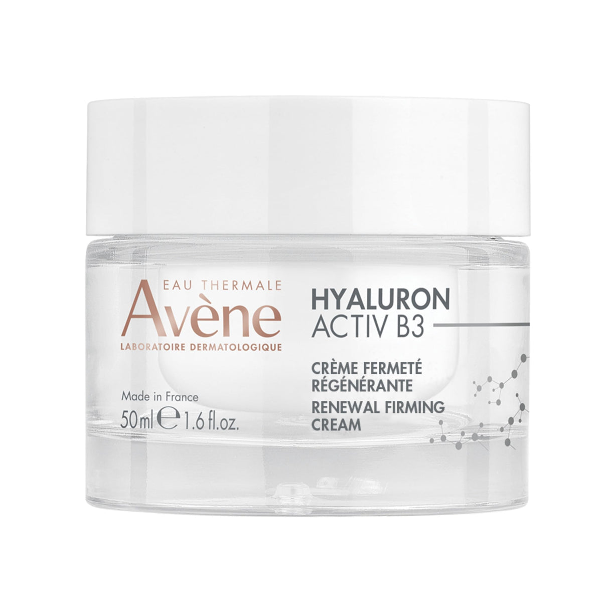 Eau Thermale Avene Hyaluron Activ B3 Renewal firming day cream, for Aging Skin and wrinkles, Hyaluronic Acid and Niacinamide, 50ml