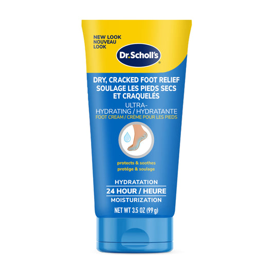 Dr. Scholl's Ultra Hydrating Foot Cream, Heals and Moisturizes Dry, Cracked Skin, 100 g, 1 count