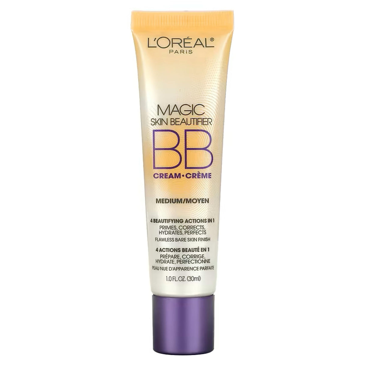 L’Oréal Paris Skin Beautifier Magic BB Cream, 4-in-1 Ultra-Light Lotion, Medium, 30 mL