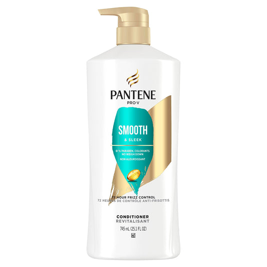 PANTENE PRO-V Smooth & Sleek Conditioner, 25.1oz/745mL