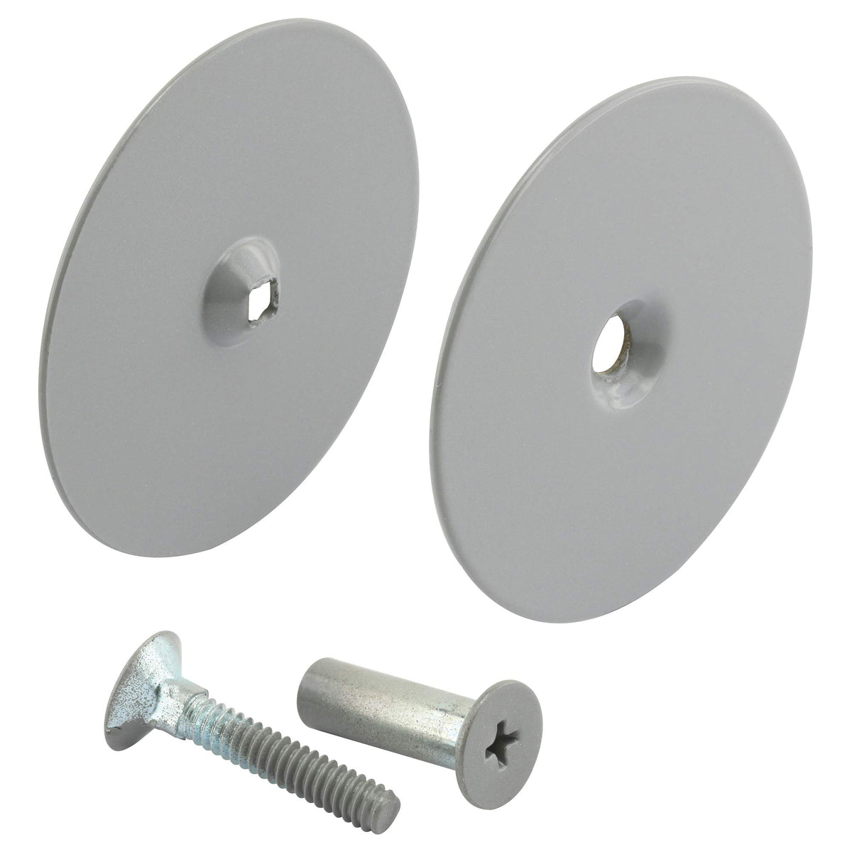 Prime-Line Products U 9515 Hole Cover Plate, 2-5/8-Inch, Gray Steel