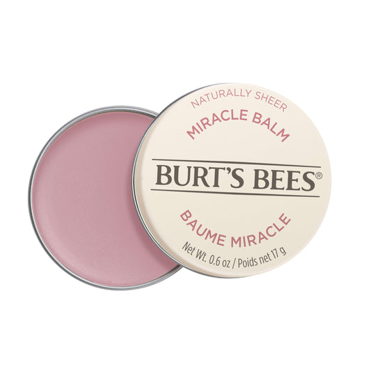 Burt's Bees 100% Natural Origin Goodness Glows Miracle Balm, Softens Dry Skin -17g Tin, 1 Count