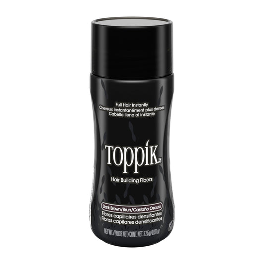TOPPIK Hair Building Fibers, 27.5 g, Fill In Fine or Thinning Hair, Instantly Thicker Looking, Multiple Shades for Men & Women