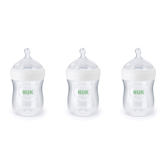 NUK Simply Natural Bottle with SafeTemp, 5 oz (150 mL), 3 Pack