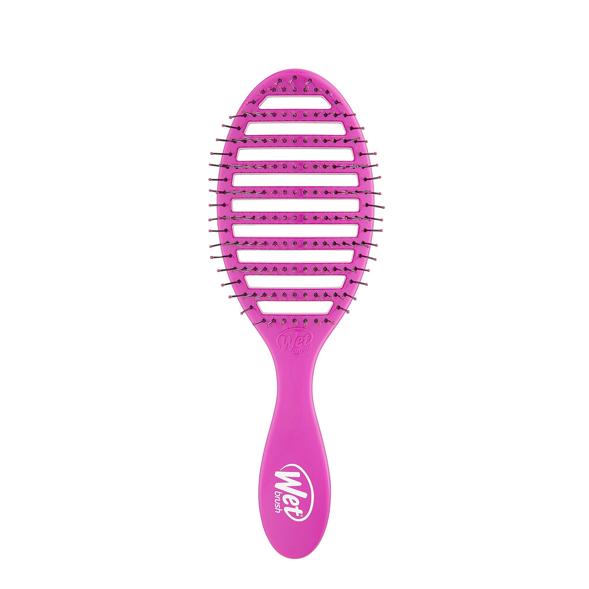 Wet Brush Speed Dry Hair Brush - Purple - Vented Design and Ultra Soft HeatFlex Bristles Are Blow Dry Safe With Ergonomic Handle Manages Tangle and Uncontrollable Hair - Pain-Free