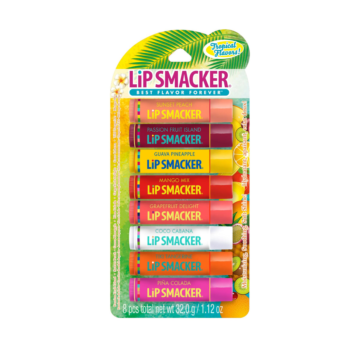 Lip Smacker 80126 Tropical fever lip balm party pack, 1.12 Ounce
