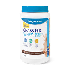 Progressive Grass Fed whey + Collagen & Mct Oil Protein Powder, Chocolate Flavour, 700 gram