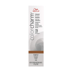 COLORCHARM Permanent Gel| Hair Color for Gray Coverage| 5WV Cinnamon| 2 Fl oz.