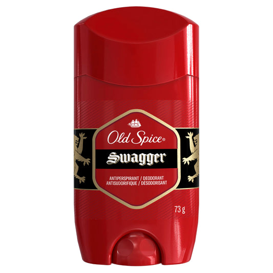 Old Spice Red Collection Swagger Scent Invisible Solid Antiperspirant and Deodorant for Men, 73g