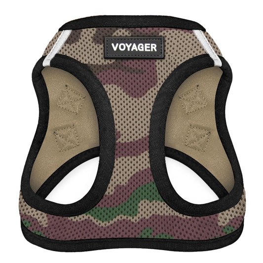 Voyager Step-in Air Dog Harness - All Weather Mesh Step in Vest Harness for Small and Medium Dogs and Cats by Best Pet Supplies - Harness (Army/Black Trim), XX-Small
