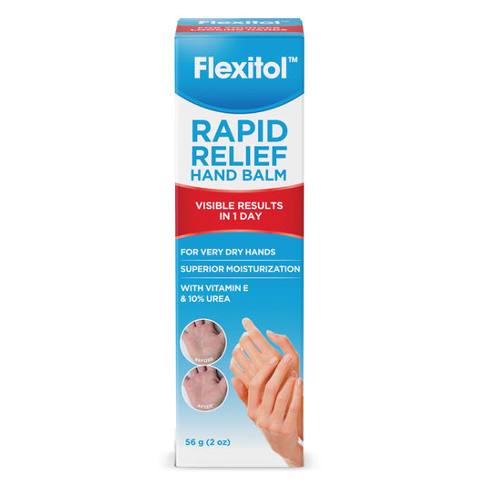 Flexitol Rapid Relief Hand Balm – Hydrating, Softening with Urea, Moisturizing & Repairing, Non-Greasy (40g)