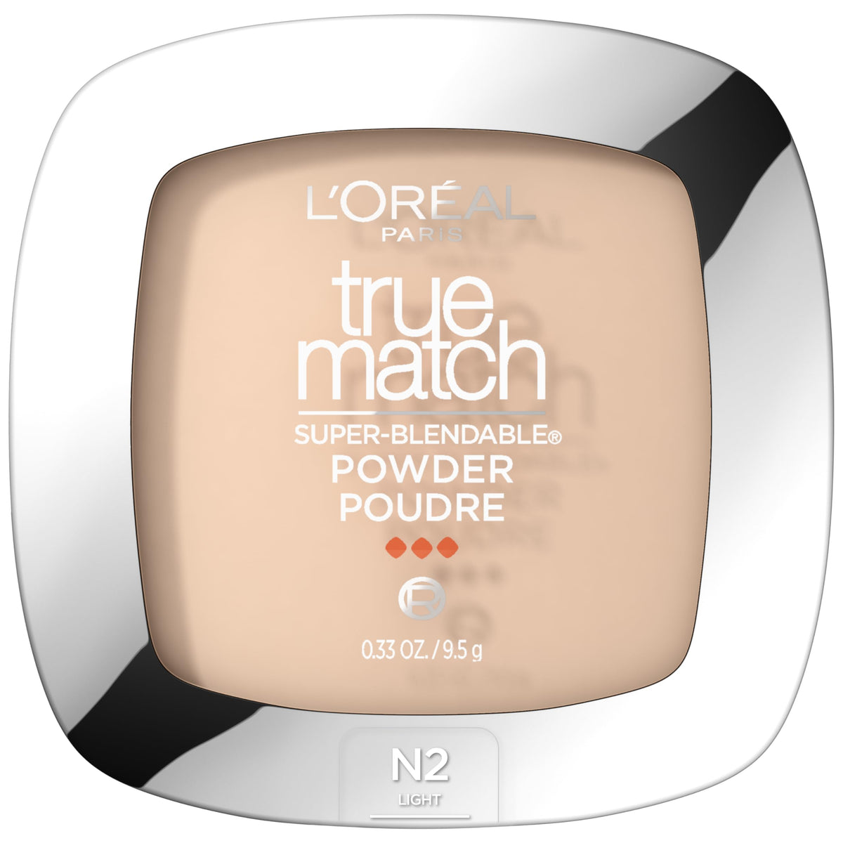 L'Oreal Paris True Match Super-Blendable Oil Free Powder Foundation, Pressed Powder, Natural Finish, Sun Beige, 0.33 oz, Packaging May Vary