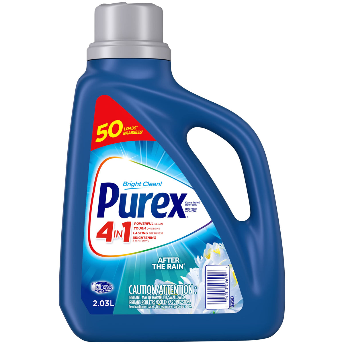 Purex Liquid Laundry Detergent, After the Rain, HEC, 2.03 Liters, 50 Loads