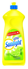 SUNLIGHT 2468587 Standard Dishwashing Liquid, Lime Mint, 800mL, Yellow