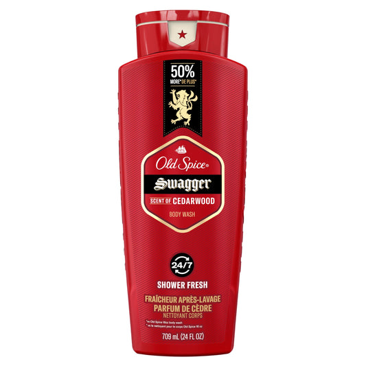 Old Spice Men's Body Wash, Swagger Scent of Confidence, 709 ml