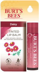 Burt's Bees Tinted Lip Balm, Hydrates and Softens Dry Lips with Long-Lasting Moisture for up to 8 Hours, Pack of 1 - Daisy
