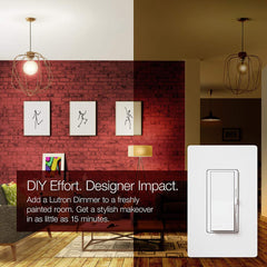 Lutron Diva LED Dimmer for Dimmable LED, Halogen and Incandescent Bulbs Single-Pole or 3-Way DVCL-153P-AL Almond