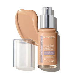 Revlon Illuminance Skin-Caring Liquid Foundation, Hyaluronic Acid, Hydrating and Nourishing Formula with Medium Coverage, 317 Tan Sand 1 fl oz/ 30ml (Pack of 1)