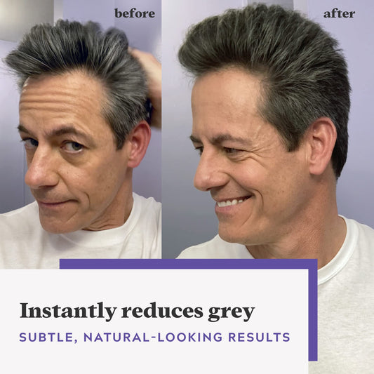 Just For Men Touch of Gray, Hair Color for Men with Comb Applicator for Easy Application, Great for a Salt and Pepper Look - Dark Brown, T-45, Pack of 1