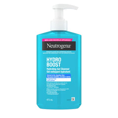 Neutrogena Hydro Boost Hydrating Gel Cleanser, Fragrance Free, Hydrating Facial Cleanser with Hyaluronic Acid, Daily Foaming Face Wash & Makeup Remover, Hypoallergenic Gel Cleanser, 473 mL
