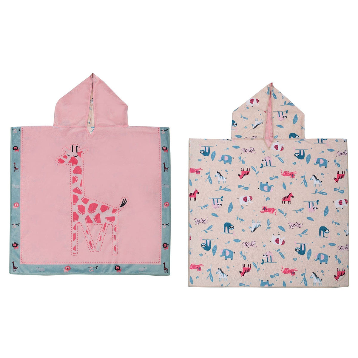 FlapJack Kids Flapjacks - Kids Cover Up - Giraffe/Zoo - Large