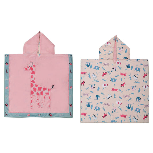FlapJack Kids Flapjacks - Kids Cover Up - Giraffe/Zoo - Large