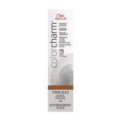 COLORCHARM Permanent Gel | Hair Color for Gray Coverage| 7WR Tan Blonde| | 2 Fl oz.