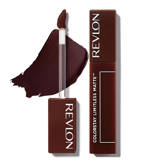 Revlon Lipstick, ColorStay Limitless Matte Liquid Lipstick, Vegan Formula, No-Budge Matte, Longwear Lipstick, Long Lasting, Lightweight/Comfortable, Waterproof, 016 Extra Shot, 0.17 fl oz/ 5ml
