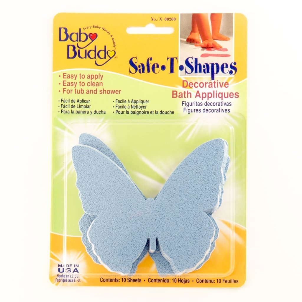 Baby Buddy BB Safe-T-Shapes Bath Tub Appliques, Butterflies