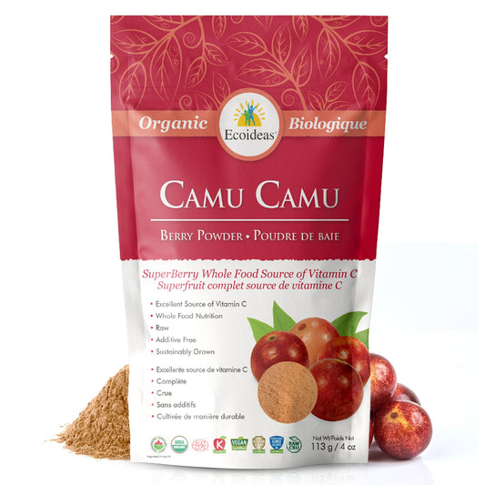 Ecoideas Organic Raw Camu Camu Berry Powder, 113g