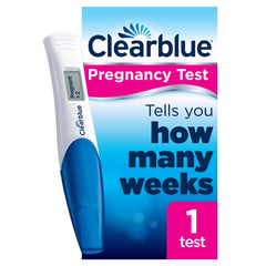 Clearblue Digital Pregnancy Test With Weeks Indicator, The Only Test That Tells You How Many Weeks, 1 Digital Test