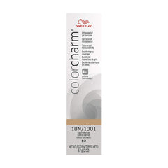 COLORCHARM Permanent Gel |Hair Color for Gray Coverage| 10N Satin Blonde | 2 Fl oz.