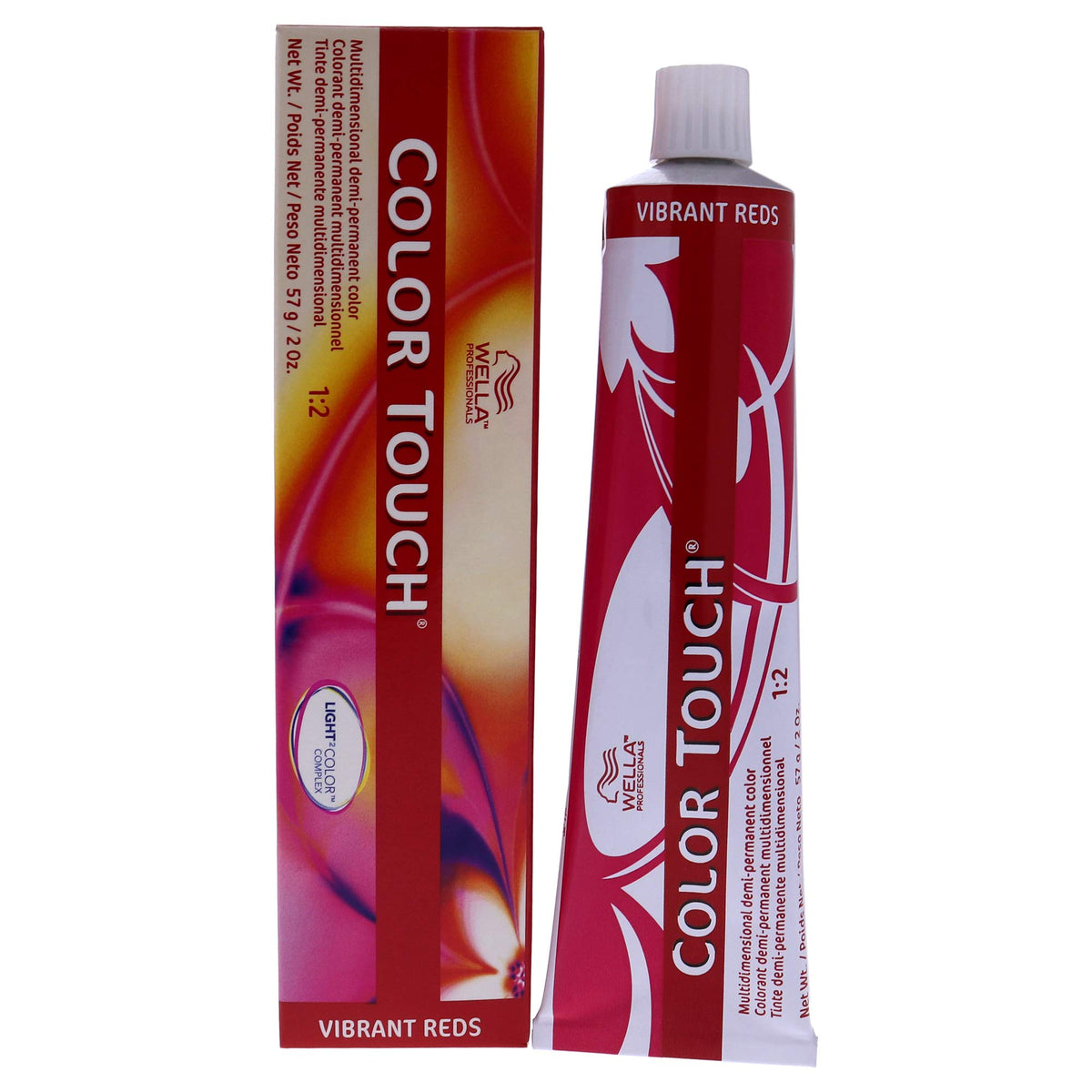 Wella Color Touch Demi-permanent Color - for Unisex - Hair, 4 57 Medium Brown-red-violet Brown, 2 ounces