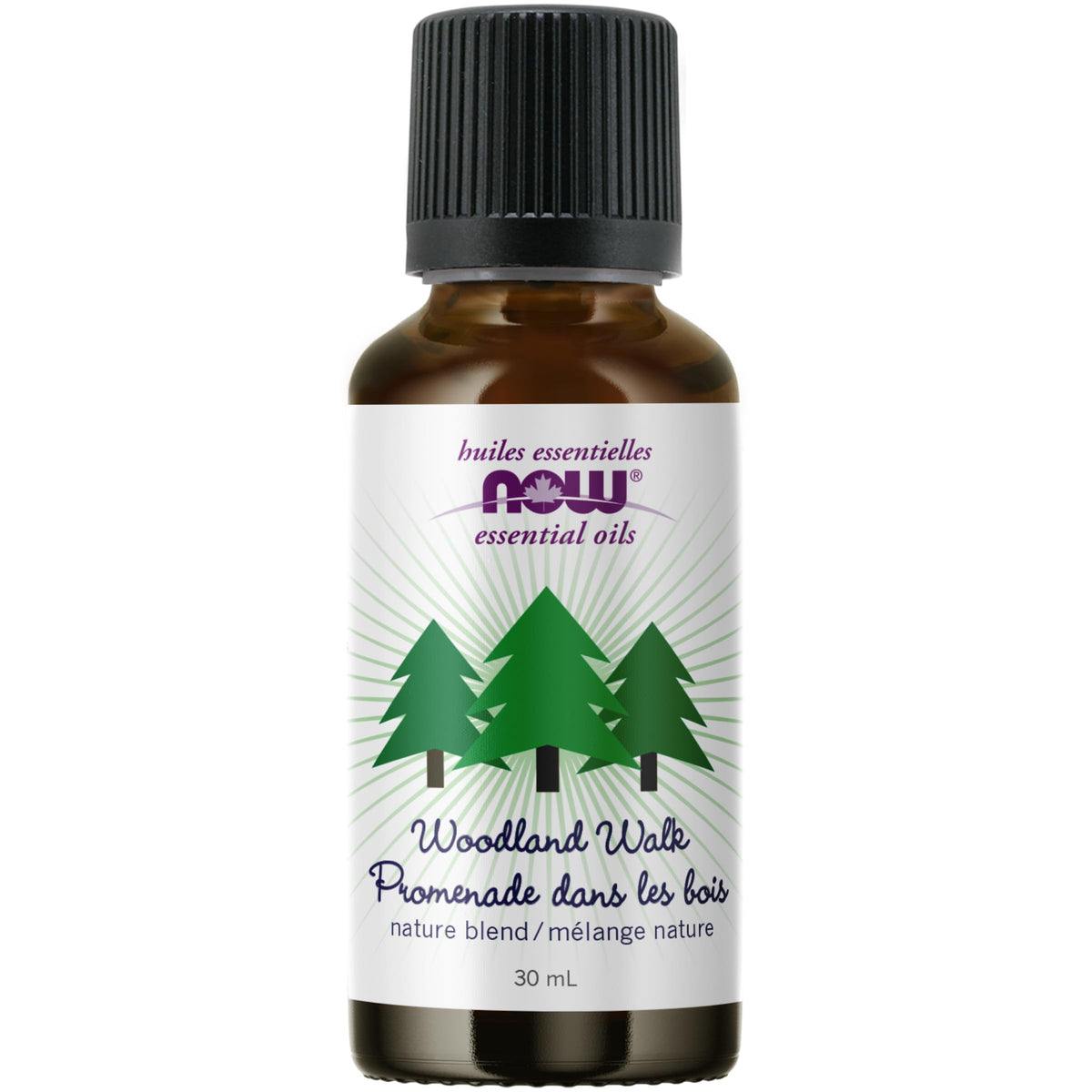 NOW Essential Oils, Woodland Walk Oil Blend, Calming Attributes with a Fresh and Woodsy Scent, Steam Distilled, 30mL