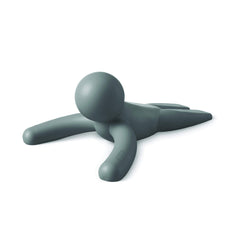 Umbra Buddy Door Stop – Heavy-Duty Door Stopper for Bottom of Door, Non-Slip, Flexible, Soft-Touch, Protects Your Floors, Grey