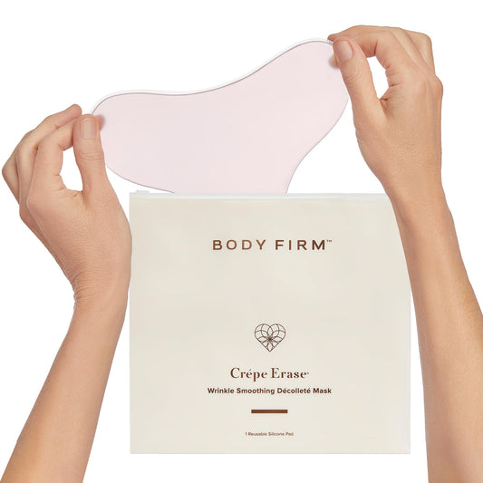 BODY FIRM Crepe Erase Wrinkle Silicone Mask, Anti-Aging Skin Firming & Tightening Patch for Chest and Decollete,Overnight Wrinkle Remover Treatment,Supports Crepe Skin, Reusable Pad up to 30x
