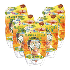 7th Heaven Manuka Honey Cleansing Mask – Purifying, Hydrating Facial Mask Cleanses Skin and Delivers Glowing Results (5-Pack)