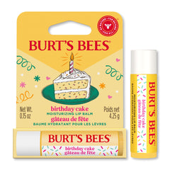 Burt's Bees 100% Natural Origin Moisturizing Lip Balm for Dry Chapped Lips, Lip Care for Soft, Smooth Lips, Pack of 1 - Birthday Cake
