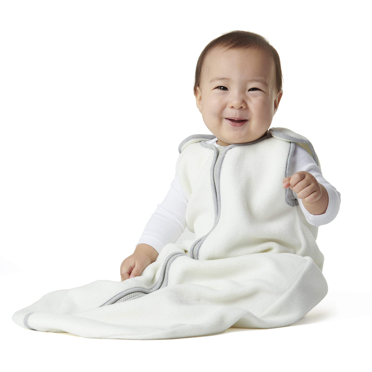 baby deedee Sleep Nest Fleece Baby Sleeping Bag, Ivory, 6-18 Month, 230