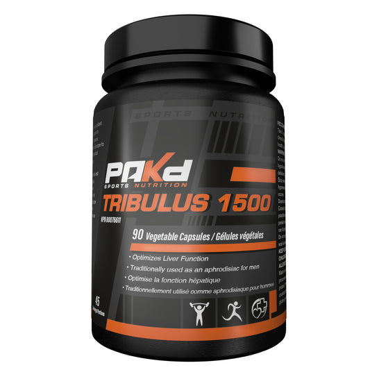 Pakd Nutrition TRIBULUS 750mg 90 Caps, Natural Supplement for Men,