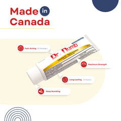 DR. NUMB 5% Lidocaine Topical Anesthetic Tattoo Numbing Cream - 10g || Vitamin E Combined for Pain Relieves of Itching, Burning & Hemorrhoid Treatment (1)