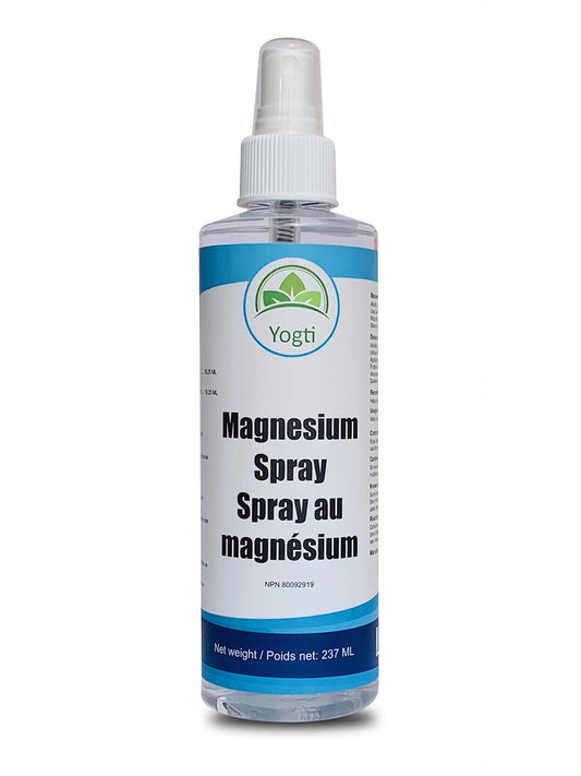 Yogti [Made in Canada] Ultra Pure Magnesium Oil, Magnesium Spray Made from Purest Magnesium Sourced from Ancient Zechstein Seabed - 8oz