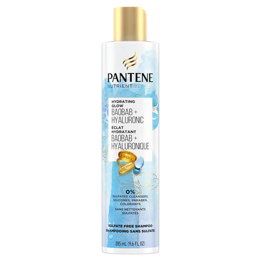 Pantene Hydrating Glow With Baobab Essence Shampoo, Sulfate- and Silicone-Free, 285 mL