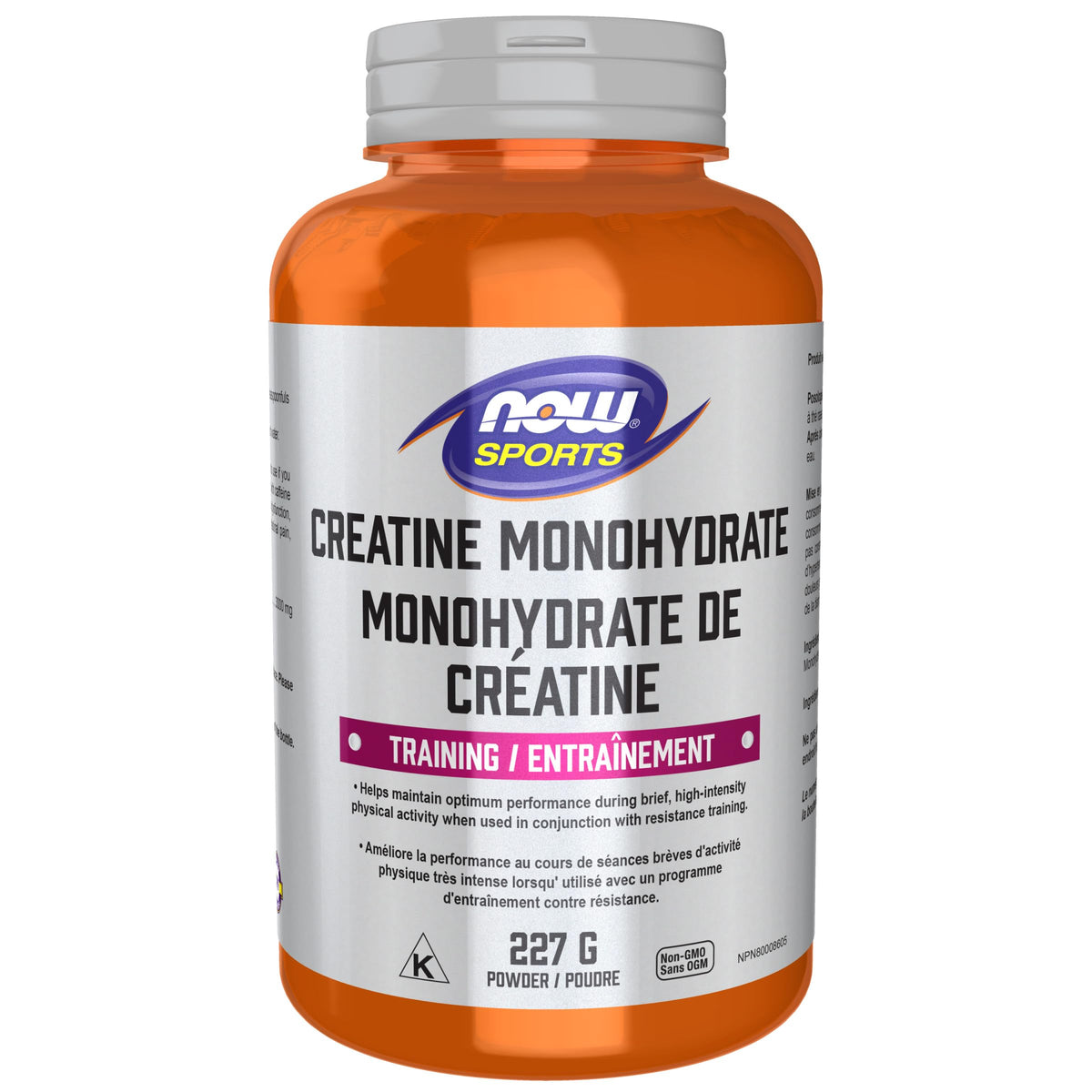 NOW Sports, Creatine Monohydrate Powder, Mass Building*/Energy Production*, 227g