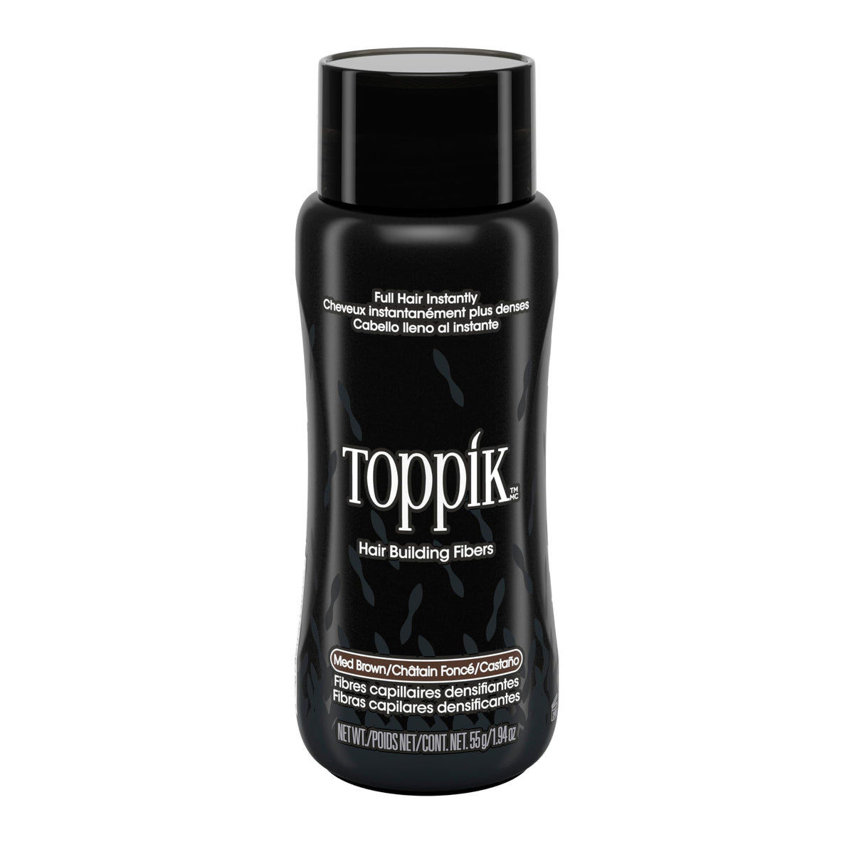 TOPPIK Hair Building Fibers, Value Size 55 g, Fill In Fine or Thinning Hair, Instantly Thicker Looking, Multiple Shades for Men & Women