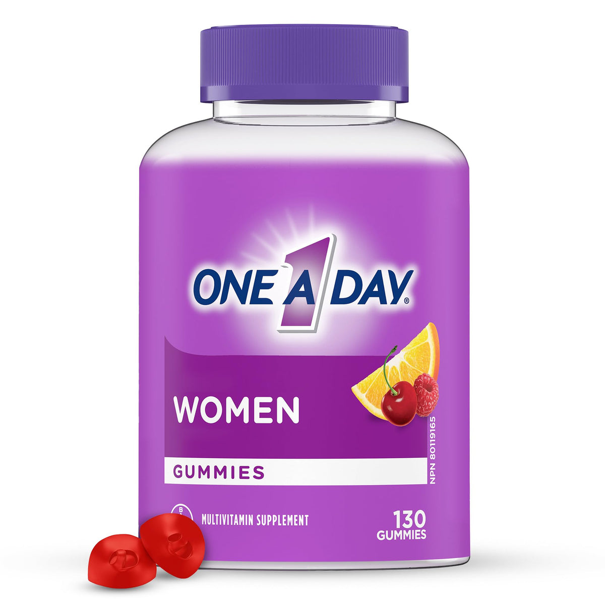 One A Day Women's Multivitamin Gummies - Daily Gummy Vitamins For Women With Vitamins A, C, D And Zinc To Support Immune Function, Biotin For Healthy Hair, Skin And Nails, And More, 130 Gummies