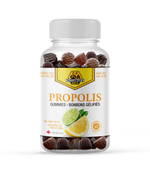 Dutchman's Gold Propolis Gummy Supplement - 60 Immune Support Gummies - Pure Extract w/Natural Bee Product - Adults & Kids Vitamins- Soothing Sore Throat Relief & Cold Remedy - Powerful Antioxidants